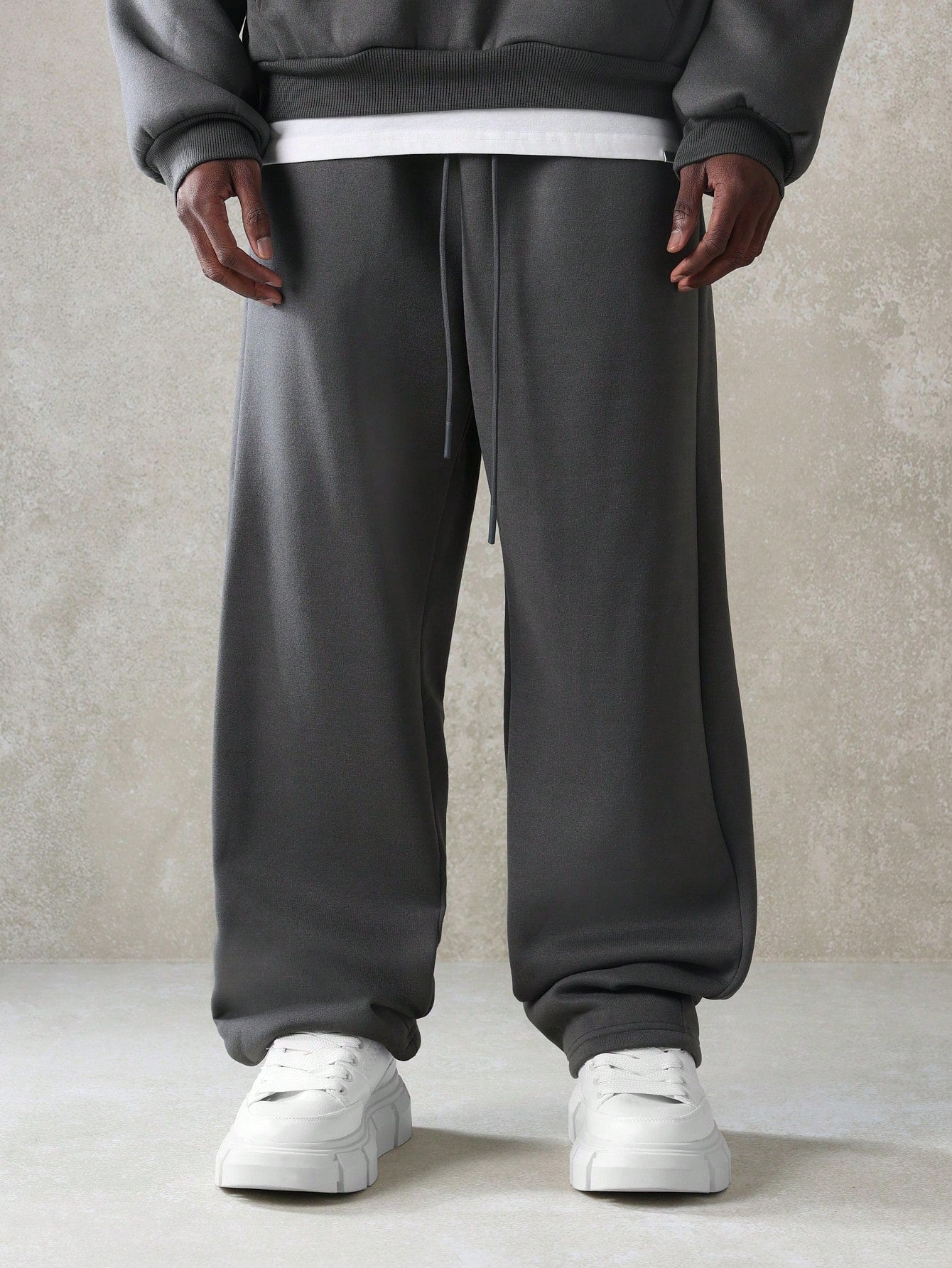 SUMWON Premium Heavyweight Fleece Hoodie Sweatpants Set Oversized Athletic Winter Loungewear Tracksuit Urban Streetwear Cozy Essential Two-Piece Workout Set