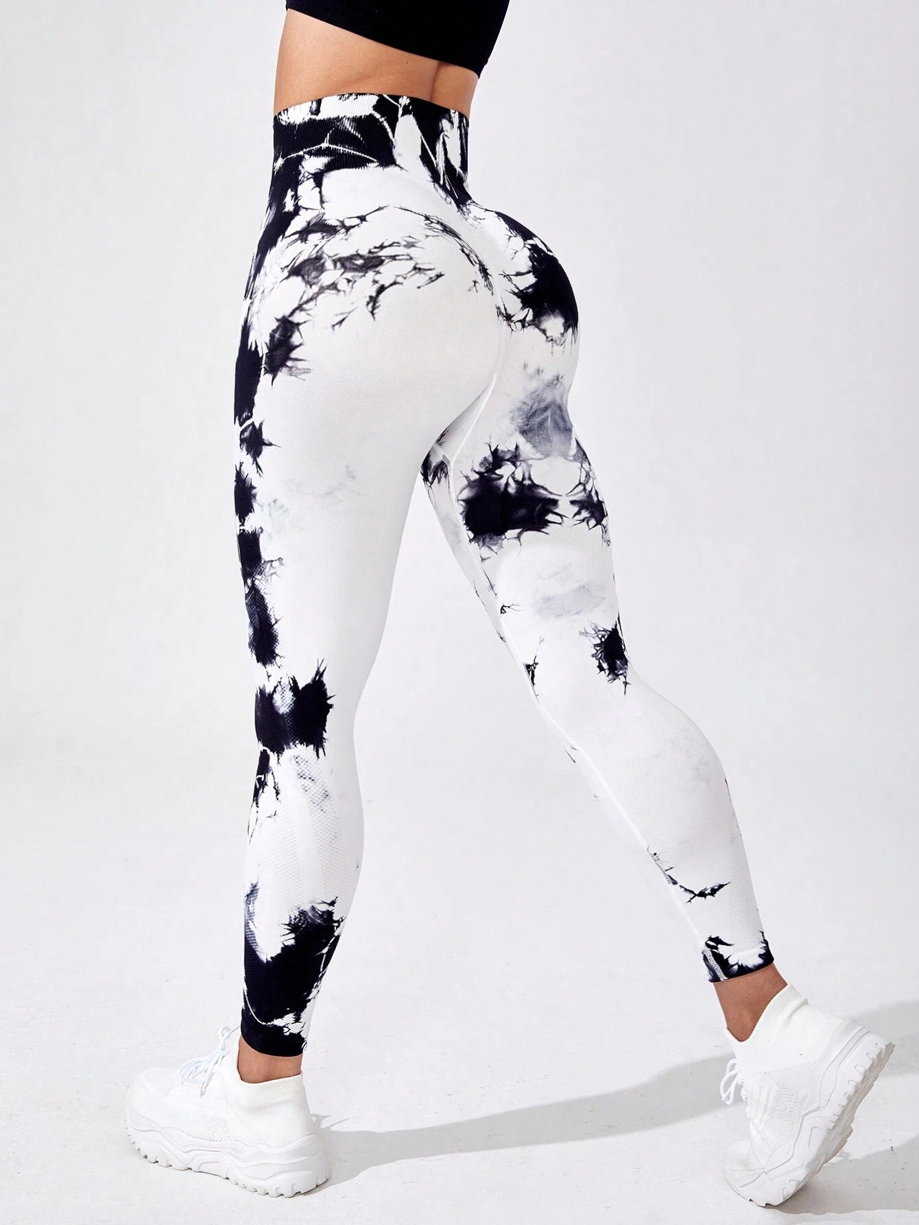 Core Rhythm Tie Dye Tummy Control Sports Leggings