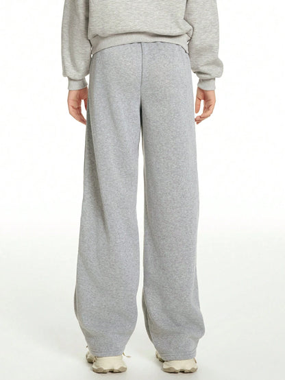 Teen Girl Plain Front Tie Pocket Casual Pants, Daily Wear