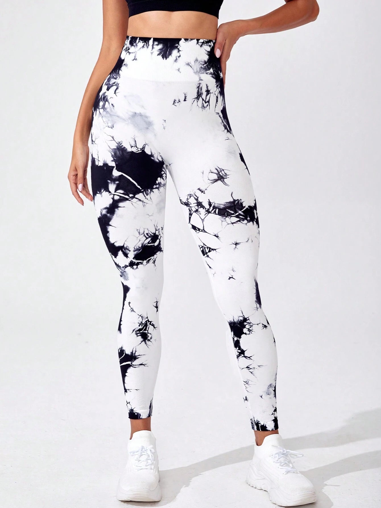 Core Rhythm Tie Dye Tummy Control Sports Leggings