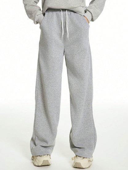 Teen Girl Plain Front Tie Pocket Casual Pants, Daily Wear