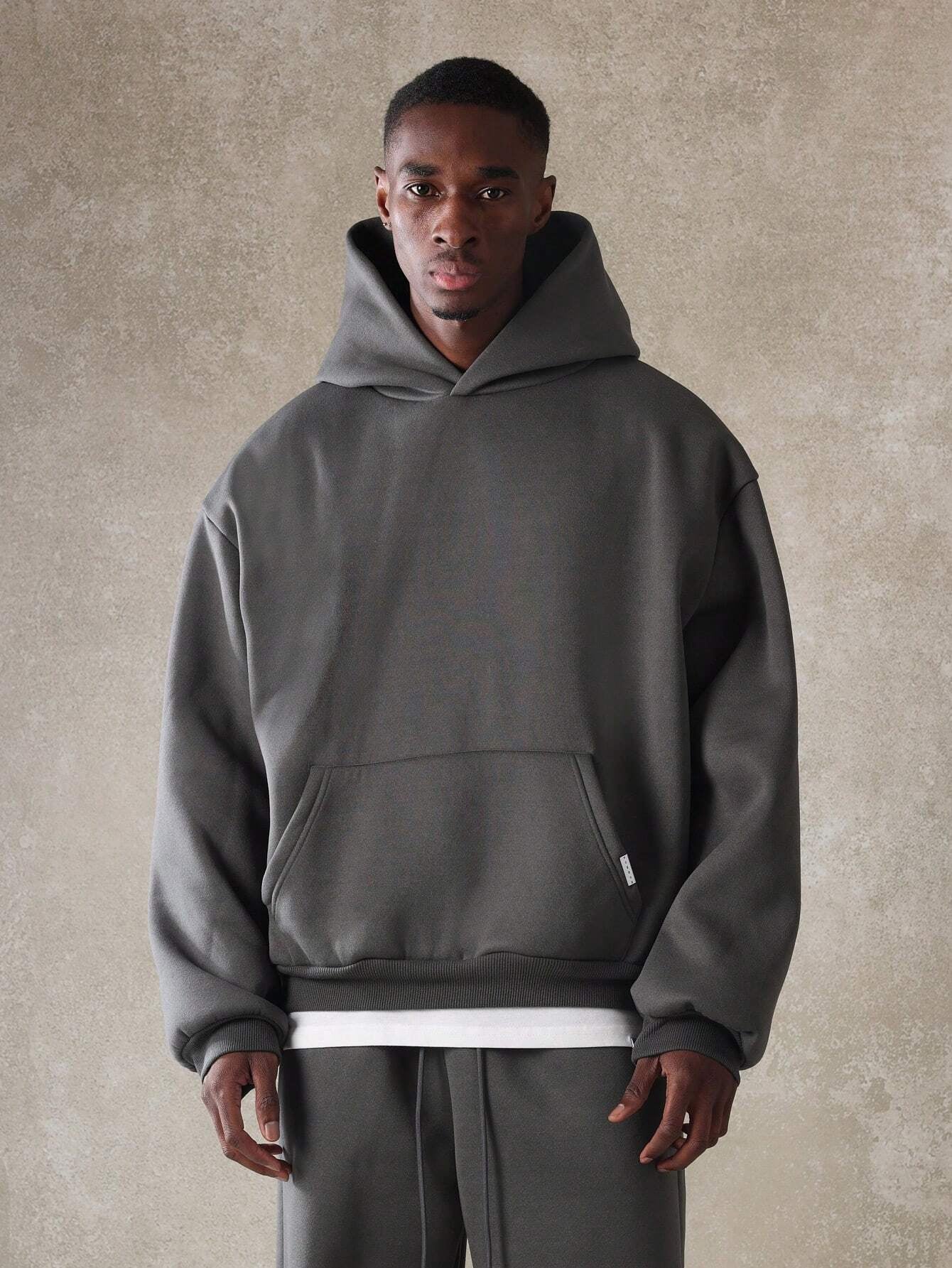 SUMWON Premium Heavyweight Fleece Hoodie Sweatpants Set Oversized Athletic Winter Loungewear Tracksuit Urban Streetwear Cozy Essential Two-Piece Workout Set